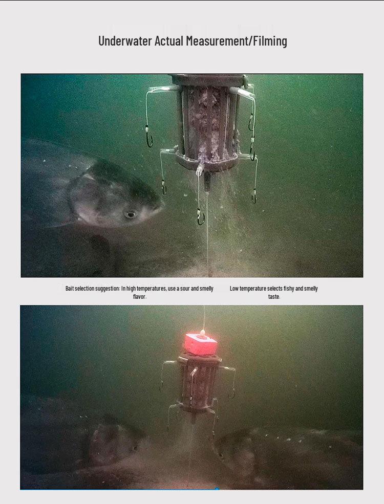 Клетка-ловушка с крючком для ловли толстолобика и белого амура на дне с плавающей откидной пластиной для донной ловли амура