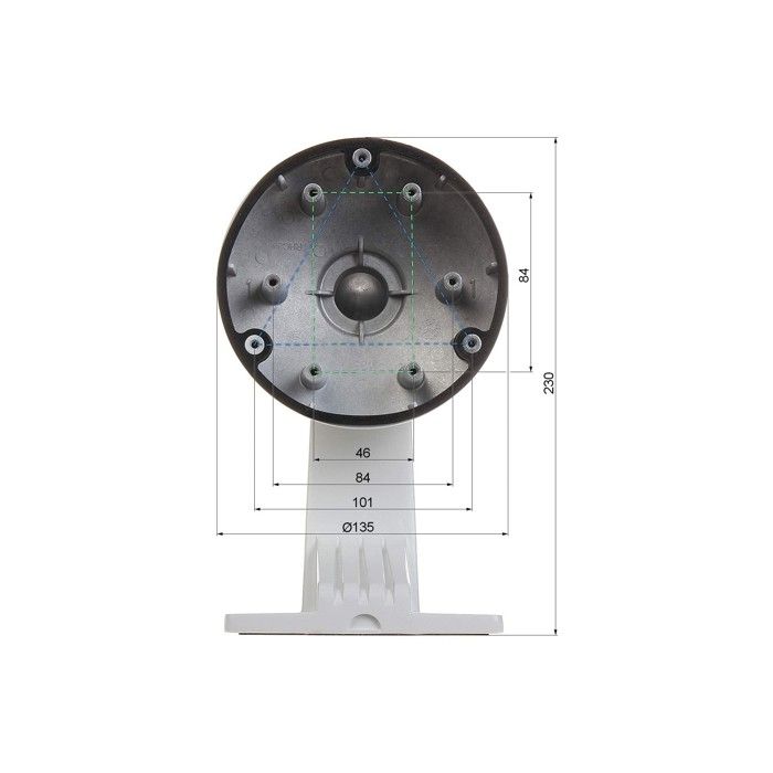 Support mural avec boite de jonction pour caméra dôme - Hikvision