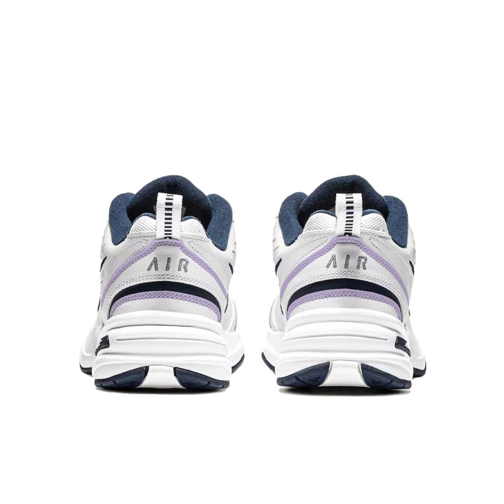 Nike Air Monarch 4 Нескользящие Износостойкие Низкие Массивные Кроссовки Унисекс Белый Фиолетовый 415445-102(Команда354-)