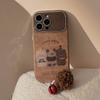 Autumn and Winter Cartoon Animals for IPhone16 Mobile Phone Case for Apple 15promax Suede 14 Hair Ball Rope 17