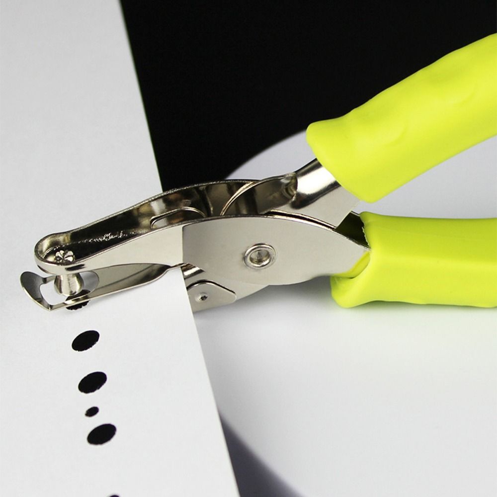 2Pcs Creative Single Hole Punching Machine Portable Punch Plier Office Stationery