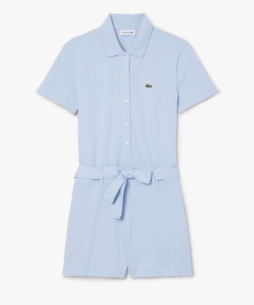 LACOSTE Женский мини-комбинезон с коротким рукавом из пике Ef1823-56G Hba