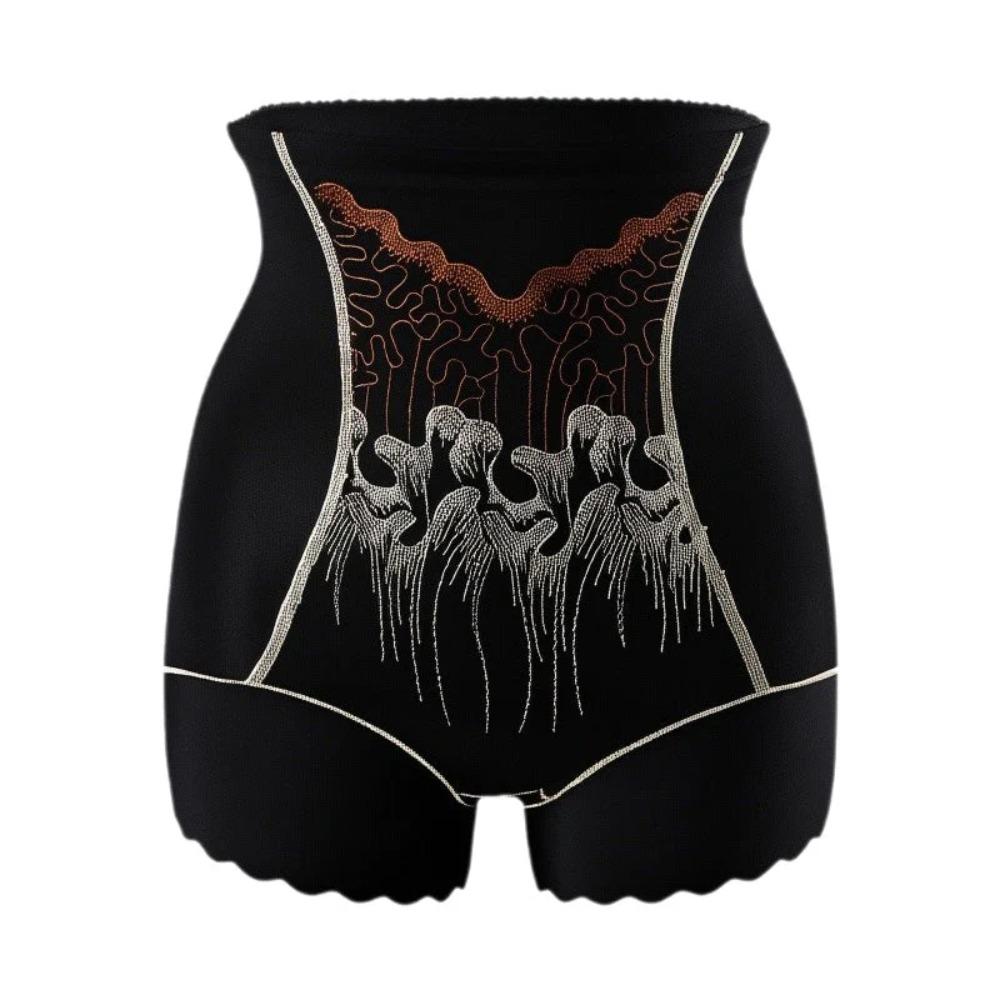 Seamless Tummy Control Shaper Shorts 3D Embroidered Butt Lifter Shapewear New Waist Trainer
