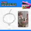 [ATEEZ ЗОЛОТОЙ ЧАС : Часть 5 Официальный MD] Редкий Браслет с Покрытием Серебром 925 Пробы + Официальная Фотокарточка (1 шт.)