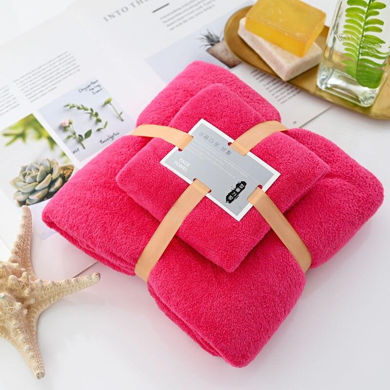 Набор коралловых бархатных полотенец, банное полотенце, домашнее большое размеры, водопоглощающее, быстросохнущее, пляжное, для плавания, аксессуары для ванной комнаты
