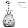1/4Pcs Pet Rabbit Hair Keychain Keepsake Capsule Memorial Pendant Hair Storage Bottle Transparent Pet Hair Key Chain