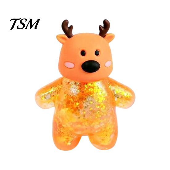 Sensory Toys for Kids Christmas Santa Snowman Squeeze Stress Ball, Slow Rising Soft TPR Stocking Stuffers Fidget Toy Anxiety Relief, Cute Holiday