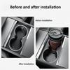 Center Console Water Cup Pad for Tesla Model Y Juniper 2025/Model 3 Highland Anti-slip Mat Accessories Rear Row Cup Holder Pad