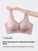 Plus Size Crescent Lifting Soft Support Bra, Ultra-Thin Shell Cup Anti-Gravity Anti-Sagging Side Support Wireless Seamless Women's Lingerie