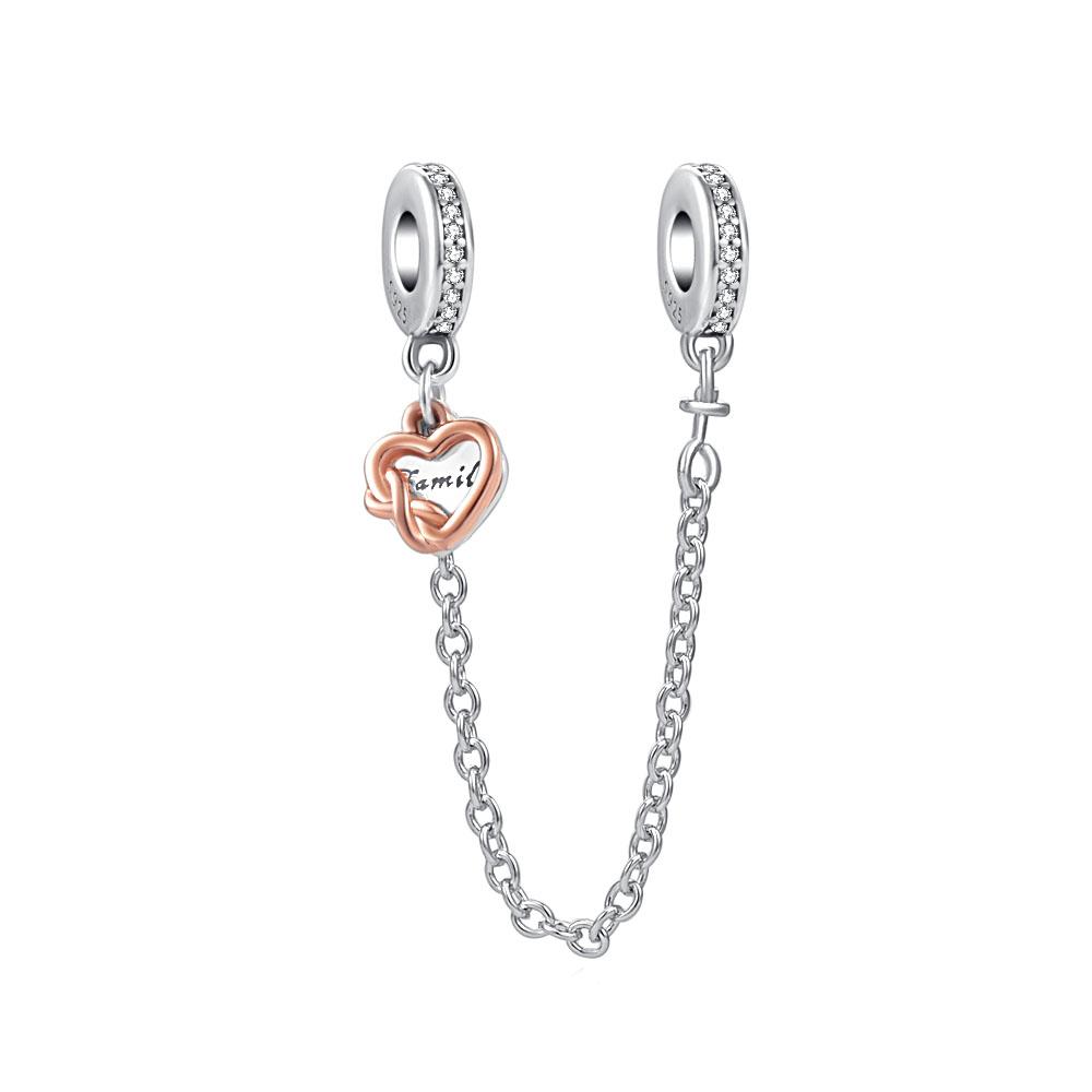 Новый S925 Стерлингового Серебра Сверкающее Паве Корона О Дерево Защитная Цепочка Шарм Шарм Подходит Оригинальный Браслет DIY Женские Ювелирные Изделия Подарок