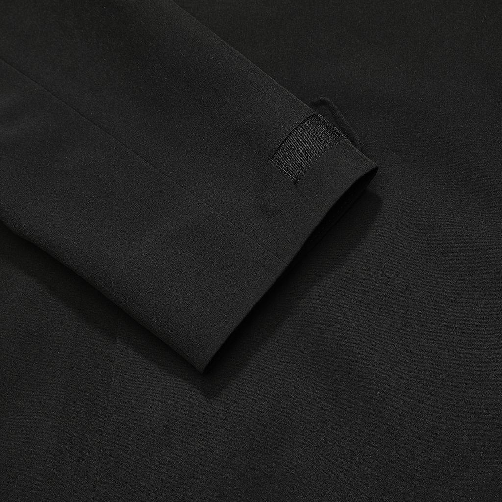 Fila Solid Color Hooded Casual Woven Jacket Men Jackets Black F11M312703F-BK