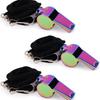Subcontract High-quality Stainless Steel Rope Colorful Whistle Outdoor Survival Life-saving Coach Football Referee Whistle