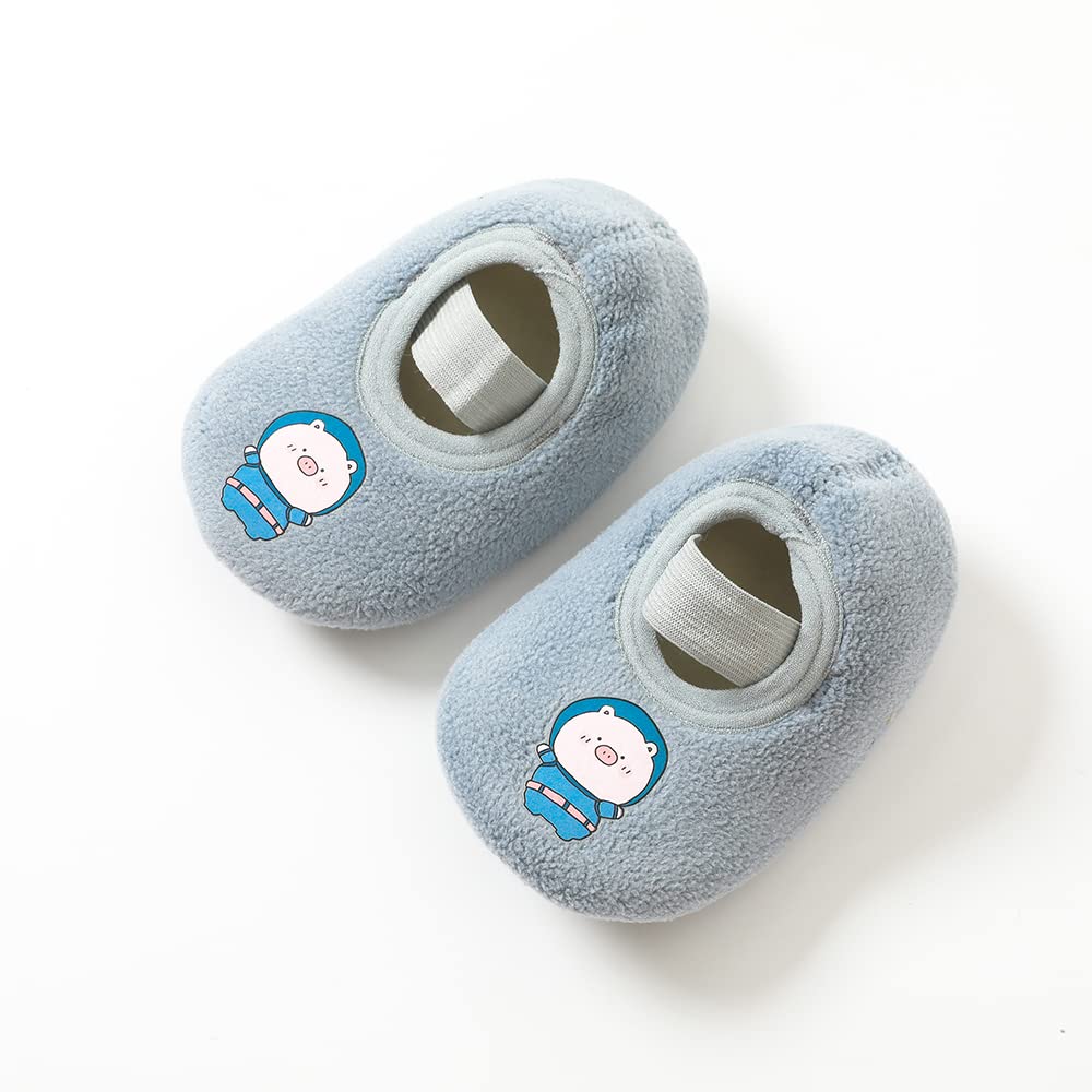 Детская комната 8 медведь свинья [Baby koi] обувь, девочки, мальчики, носки, детская обувь, носки, новорожденные, комплект из 2 пар, обувь, детский нескользящий комплект, узор, рисунок,