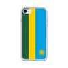 Coque iPhone - Drapeau Rwanda - iPhone SE 2020 - Souple - Multicolore - TPU Transparent