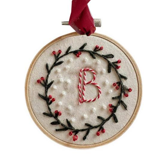 Сделай сам Вышитое Рождественское Украшение Вышивка Инициала Набор для Рукоделия Мини Рождественский Набор для Вышивания для Начинающих