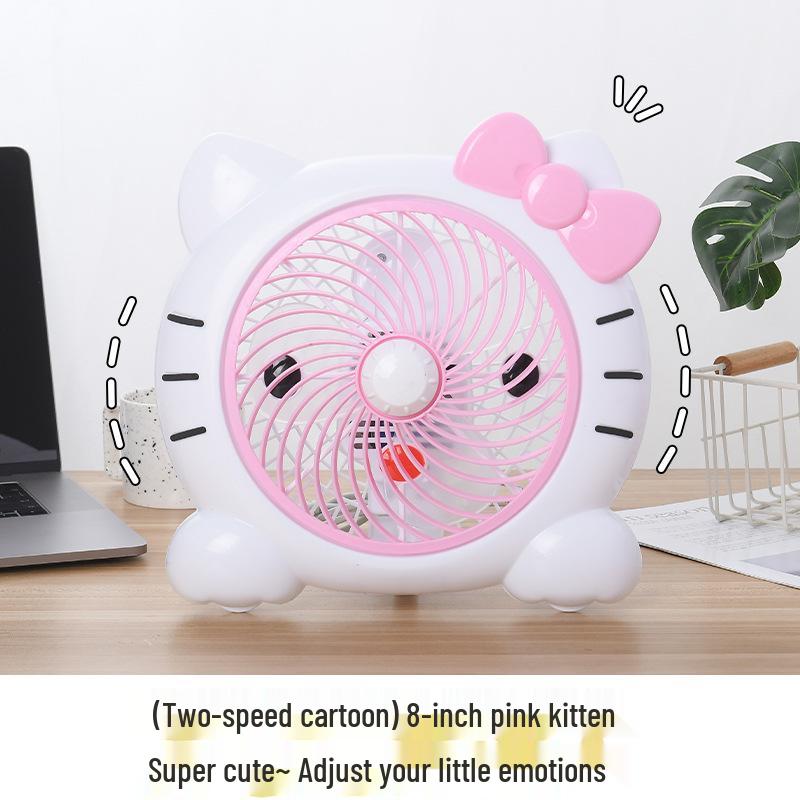 Cute Cartoon Mini Desktop Fan for Office or Dormitory