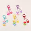 Lovely Adorable Heart Charm Key Chain Purse Pendant Handbag Backpack Keychain Decoration Girls Women Gift
