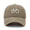 Bicycle Printed Baseball Cap Retro Lightweight Washable Cap Adjustable Men's and Women's Sun Protection Hats