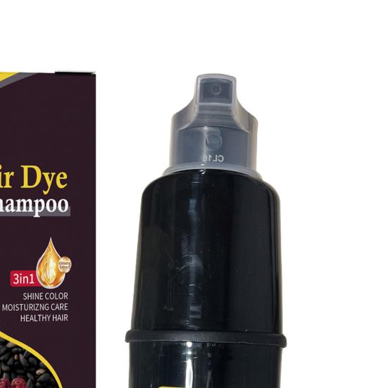 100 мл шампунь-краска для волос 3-в-1 без аммиака, растительные ингредиенты, увлажняющий, защищающий, черная краска для волос