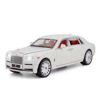 Роскошная модель автомобиля из сплава Phantom в масштабе 1/20 со звуком двигателя и откатом назад, игрушечный автомобиль с 6 открытыми дверями, коллекция, подарок для детей