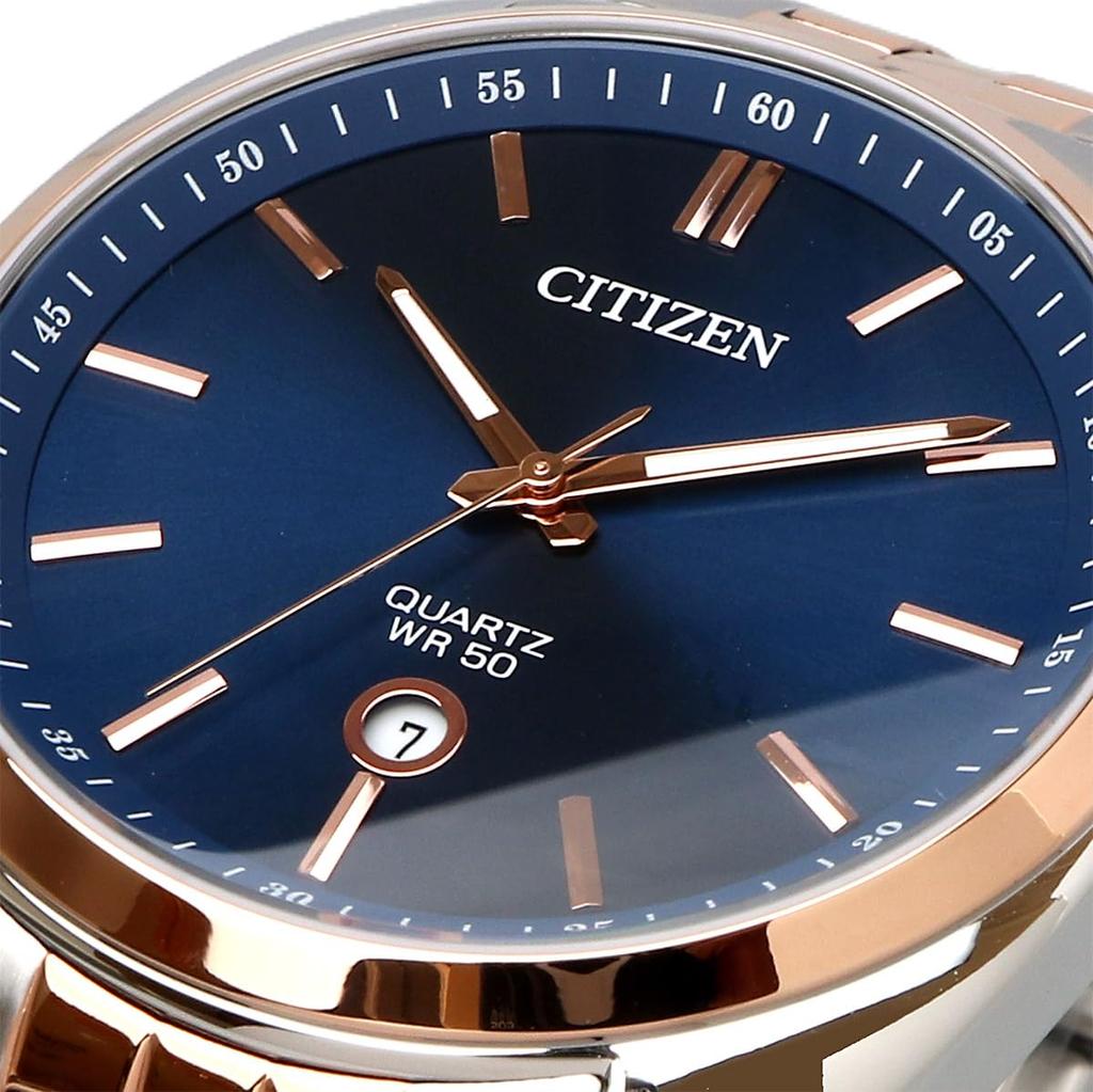 Citizen Citizen Watch Quartz Analog Stainless Steel Combination Belt Silver Pink Gold Navy Men's BI5096-53L [item]