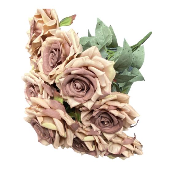 Прочный искусственный букет роз, тонкое мастерство, простое в уходе украшение