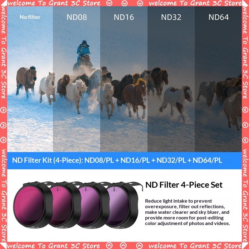 GRT Neo2 Drone Filters Kit for DJI Neo 2 UV Mirror Black Soft Filter CPL Polarizer Aerial Photography Drones Accessories