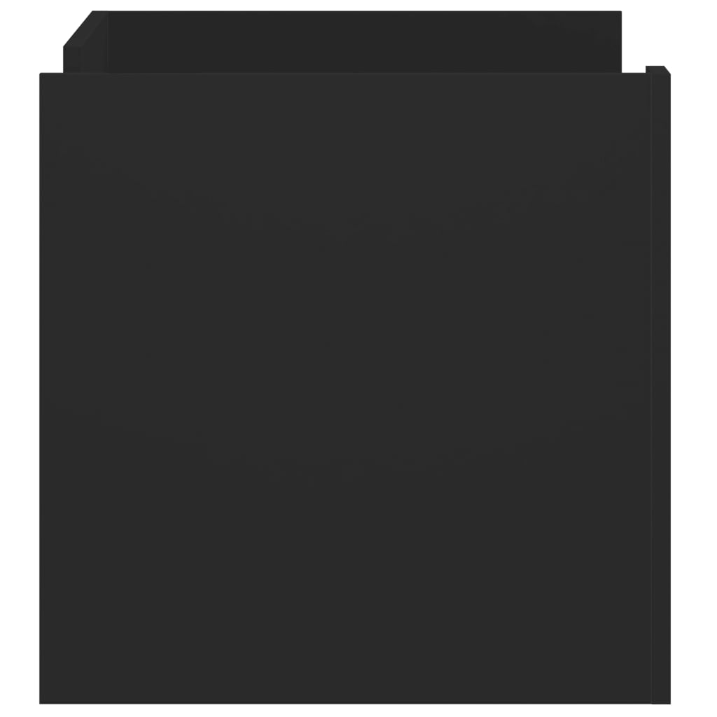  Журнальный столик, черный, 80x50x50 см, древесный материал