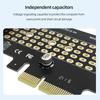 Адаптерная карта PCI-E X4 для NVMe PCIe M.2 SSD, полноскоростной 32 Гбит/с, PCI-E M.2 с кронштейном для SSD размером 2230-2280, адаптер M2 Pcie