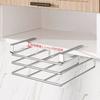Under Cabinet Cutting Board Organizer Holder Kitchen Hanging Chopping Board Pot Lid Kitchenware Storage Rack Stainless Steel