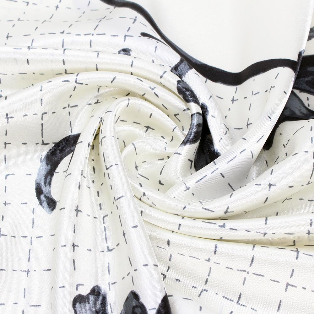 High-quality Luxurious Silk Scarves Headband Scarfs Neck Scarf For Women Chain Silk Scarf Women's Decorative Shawl