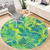 1pc Leaf Print Chair Carpet for Office, Non slip, Soft and Durable Office Rug for Interior Decoration