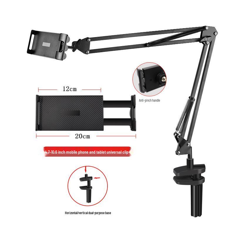 Устойчивый к царапинам настольный и прикроватный шарнирный держатель для планшета и мобильного телефона для ленивых людей, подходит для iPad и стримеров