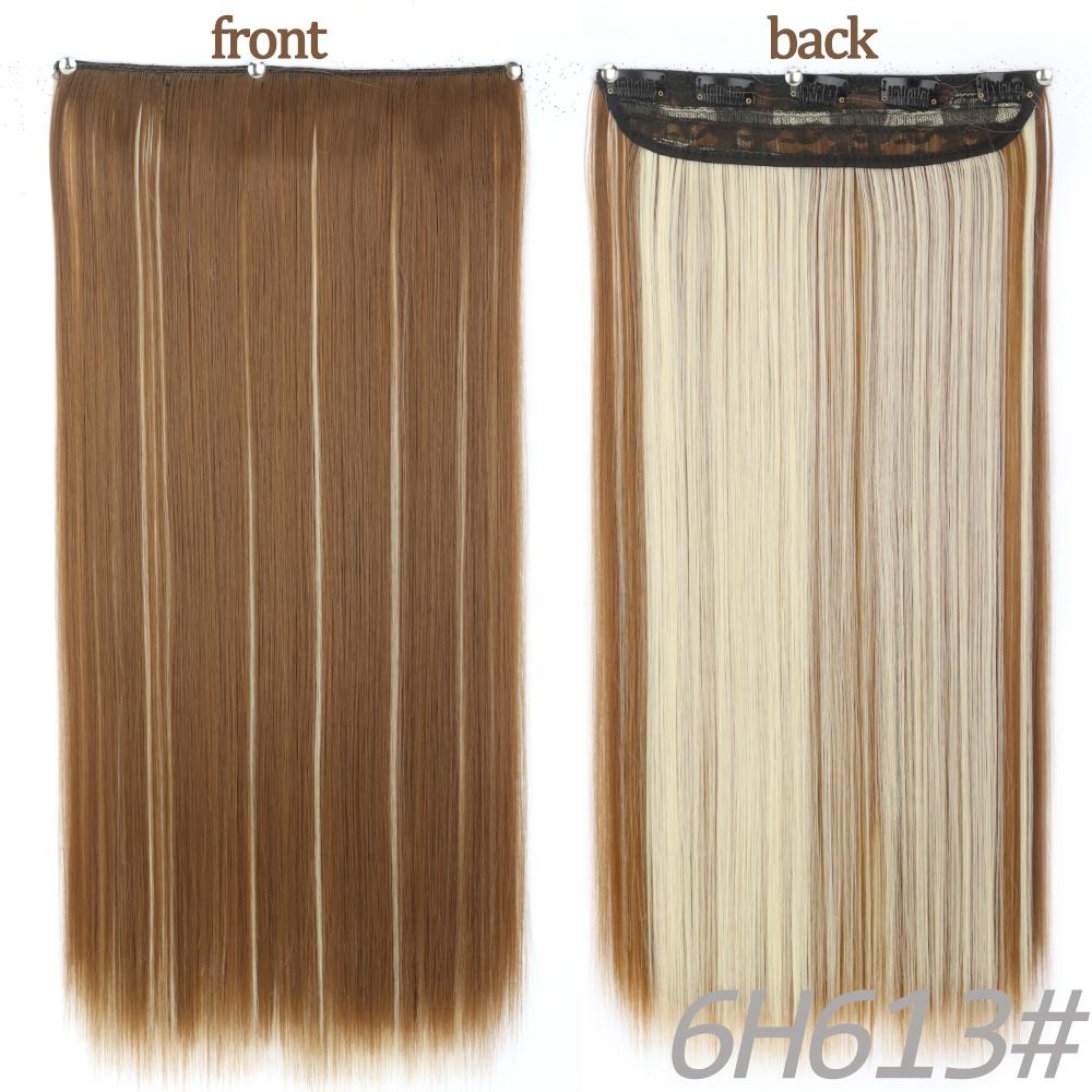 MERISIHAIR Длинные волнистые синтетические волокна 22 дюйма 5 зажимов для наращивания волос Волнистые прямые волосы Черный Коричневый Блондинка Повседневная одежда