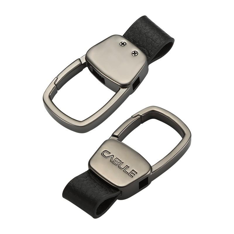 Cabrón Натуральная кожа Универсальный автомобильный брелок - Подходит для всех ключниц с высококачественной квадратной пряжкой