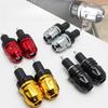 Vibrant Aluminum Motorcycle Handlebar Plugs - Balancing End Caps for Scooter Grips