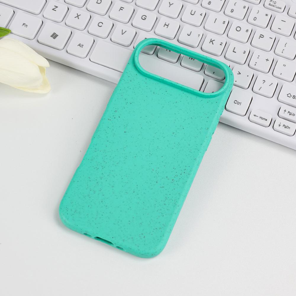 Eco Biodegradable Wheat Straw Soft Phone Case For iPhone 17 Air 16 E 15 14 Plus 13 12 Mini 11 Pro Fashion Matte Shockproof Cover