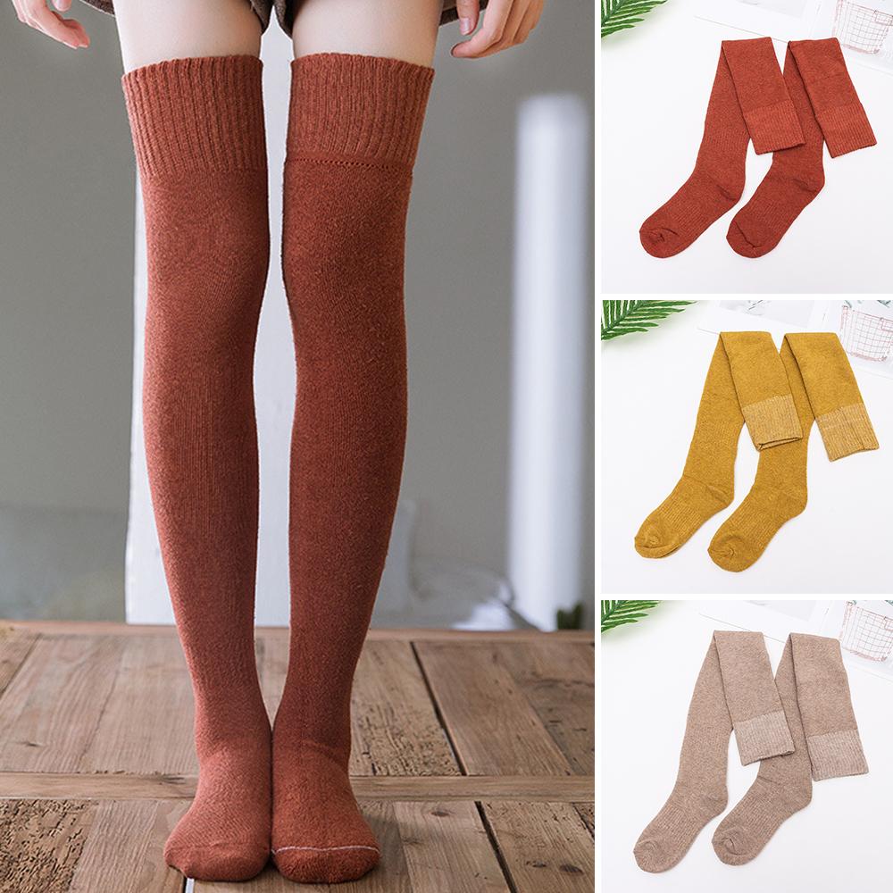 Fashion Ladies Women Femle Leg Boots Hosiery Thicken Thigh Long Stockings High Knee Socks