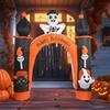 8 футов Надувные игрушки для улицы Хэллоуин Модель Арка Украшения Реквизит для помещения Встроенная светодиодная подсветка Дом Улица Сад Декор для вечеринки