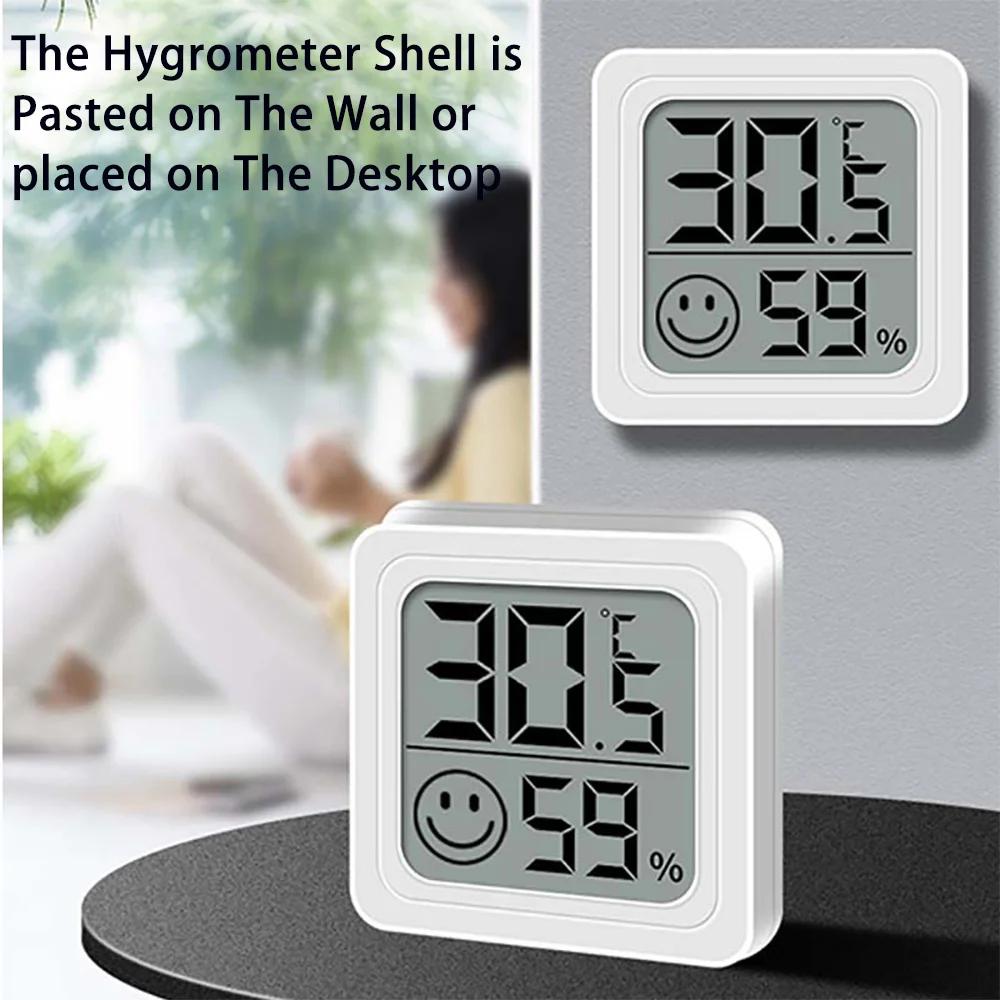 Mini Digital Thermometer Hygrometer, LCD Display Indoor Outdoor Temperature Humidity Monitor Meter for Home Room Office Garden