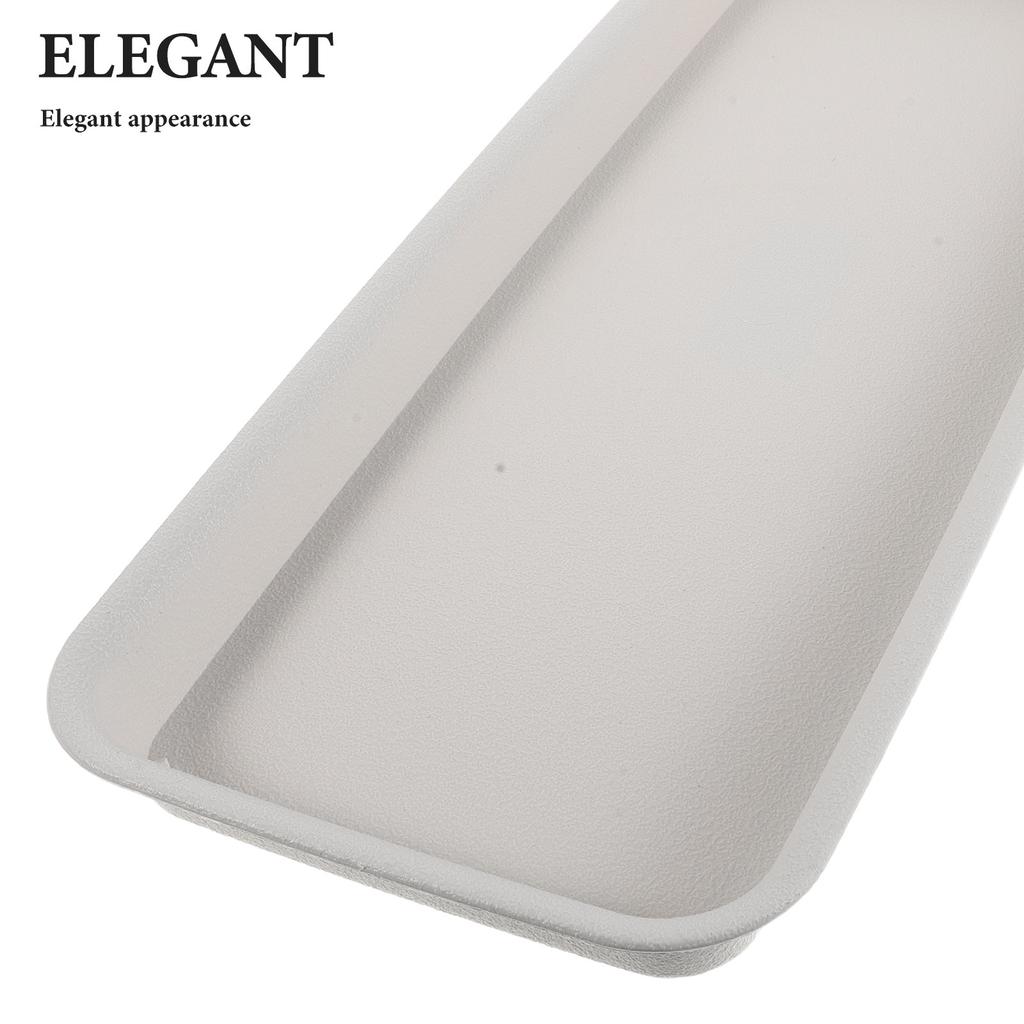 Rectangular Plant Pot Saucer Tray 19x8 Inch Thick Resin Drainage Drip Tray for Indoor Outdoor Flower Pots Bonsai Garden Water