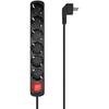 Aisens Black 6-Socket Power Strip with Switch (1.4 M)