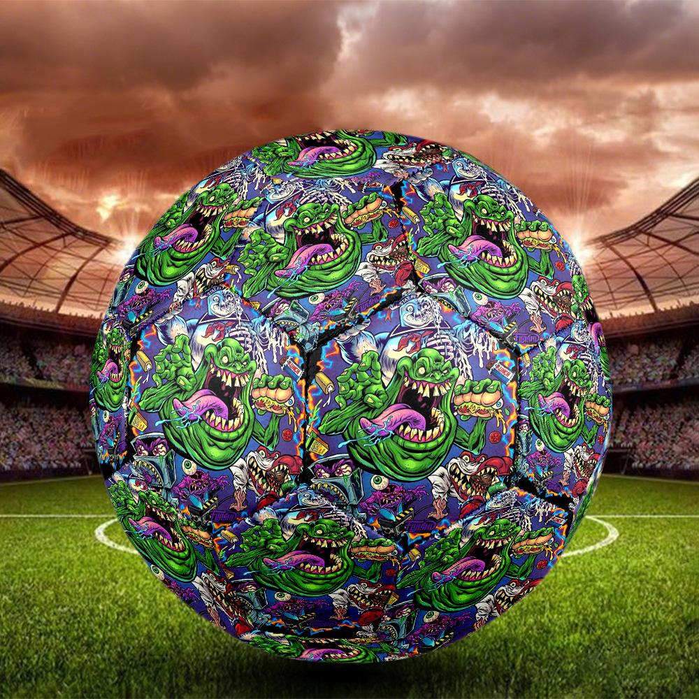 Ghostbusters Print Size 5 Soccer Ball, Standard Match Football for Sports Game and Team Practice, Ideal Gift for Soccer Fans