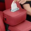 PU Leather Car Napkin Holder Multifunctional Backseat Tissue Case Car Tissue Box  Sun Visor