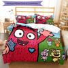 3pcs Little My Bedding Set Duvet Cover Closure Includes 1 Duvet Cover & 2 Pillowcases, Soft and Comfortable for All Seasons.
