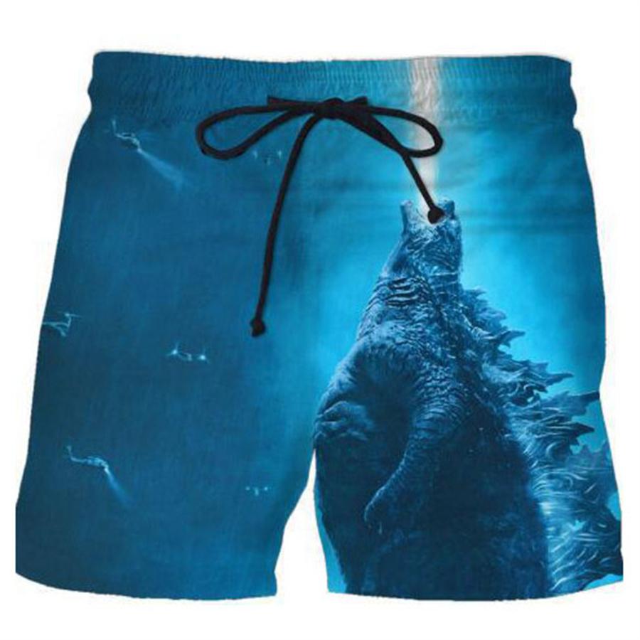 Мужские шорты, летние повседневные молодежные пляжные шорты с 3D принтом, весенние маленькие эластичные короткие брюки
