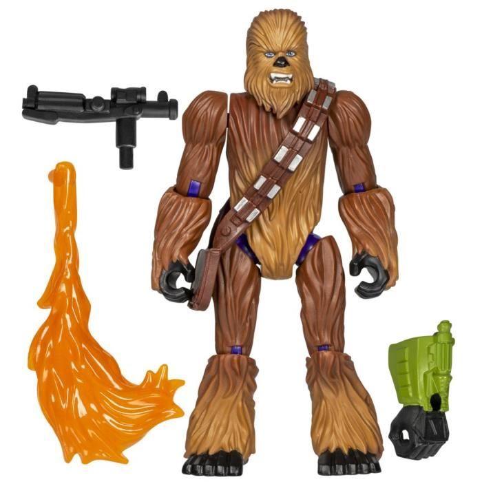 Mixmashers chewbacca, figurine 12 cm personnalisable à mélanger et combiner avec accessoires, star wars, dès 4 ans