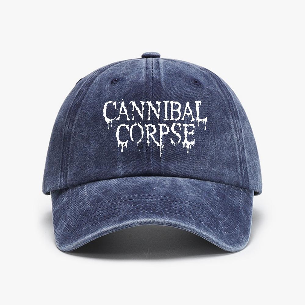Cannibal Corpse Butchered at Birth Панк-рок Бейсболка Регулируемая Однотонная Хэви-метал Группа Поношенная Кепка