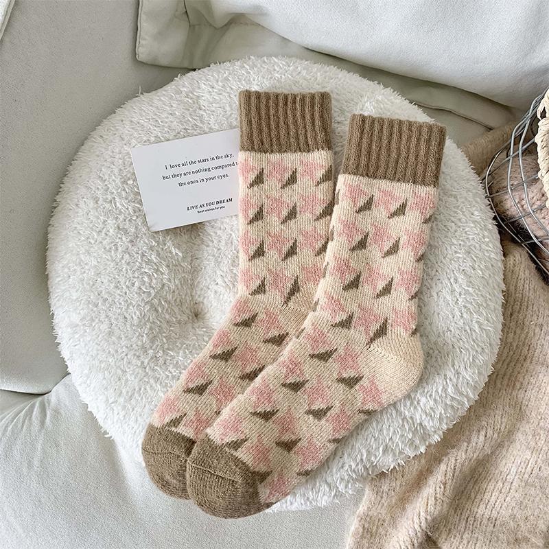 Women'S Socks Winter Warm Resistant Floor Sock Breathable Comfortable Soft Middle Sock Sleep Sox