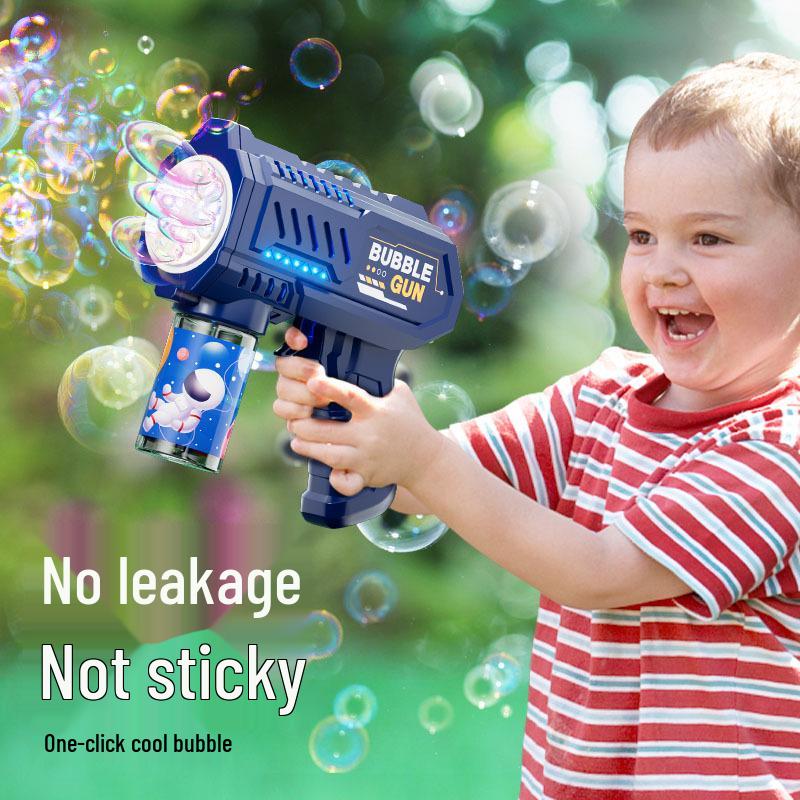 Ручная 10-дульная машина для выдувания пузырей Гатлинга – Автоматический пистолет для выдувания пузырей для детей